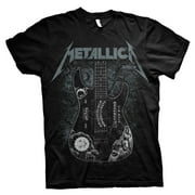 Men's Metallica Hammett Ouija Guitar Slim Fit T-shirt Medium Black